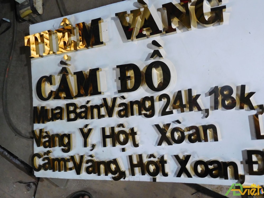Nhận Cắt Chữ Nổi Inox Chuyên Nghiệp Bằng Máy Laser CNC