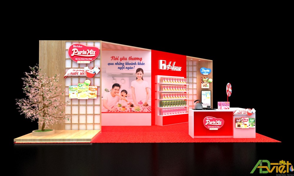 Nhận thi công POSM, sản xuất booth quảng cáo đẹp, giá rẻ
